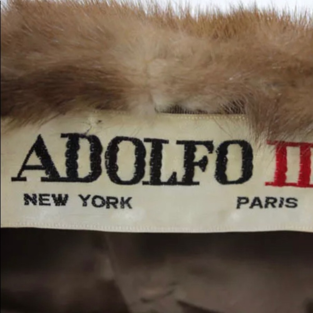 🌺🌺🌺🌺MINK🌺🌺ADOLFO NEW YORK🌺🌺PARIS🌺🌺 - Picture 4 of 6